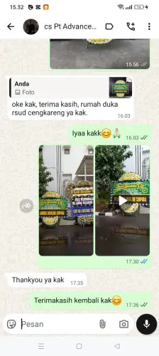 Testimonial Papan Bunga Pernikahan anggalan