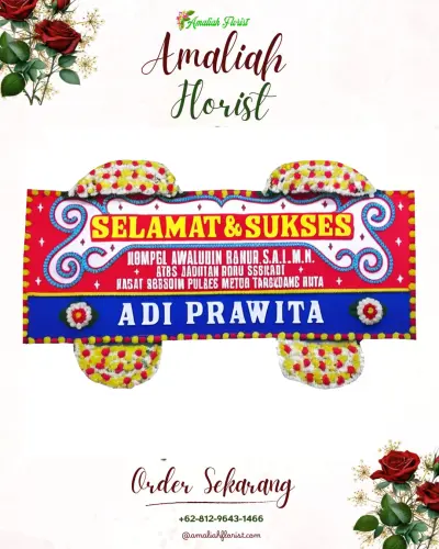 Karangan Bunga Ucapan Selamat anggalan